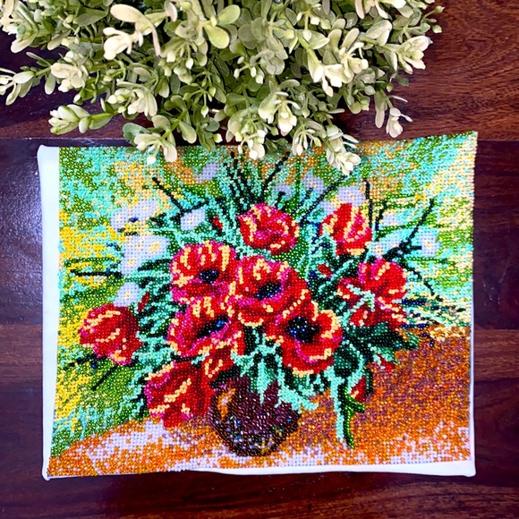 Other - Multi Colour Hand Embroidered Beaded painting